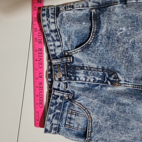 Distressed Womens Jeans Light Wash Size XS Rips Holes Distroyed Acis Wash Y2K - Picture 7 of 10